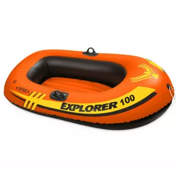 Лодка 147*84*36 см интекс 1 местная б/весел исследователь от 6 лет и58329