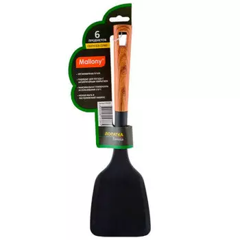Лопатка 33, 5*9.8 см маллони фореста нейлон ручка пластик п/дерево 6458