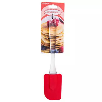 Лопаточка кухонная 24*5 см Unigood красная dh-sn212-s