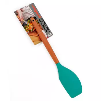 Лопаточка кухонная Unigood силикон 31 см бирюзовая ch30020-6