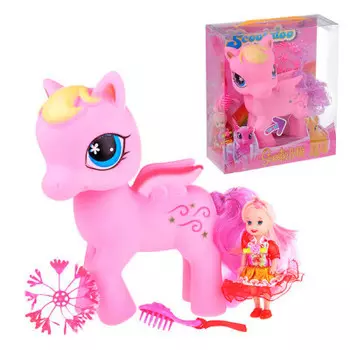 Лошадка с аксессуарами 33 Toys в пакете 50707