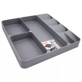 Лоток для хранения кухонных принадлежностей Unigood 39, 7*38, 4*5.3 см серый ea19071