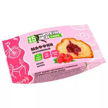 Маффин протеиновый протеинрекс 40 г лесная малина