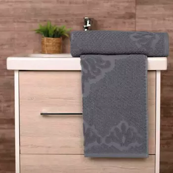 Махровое полотенце 70x140 aurora серый