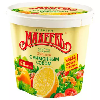 Майонез Махеев Провансаль с лимонным соком 820мл 50,5%