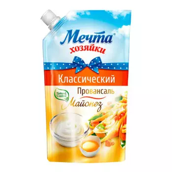 Майонез мечта хозяйки 200мл 55% классический дой-пак