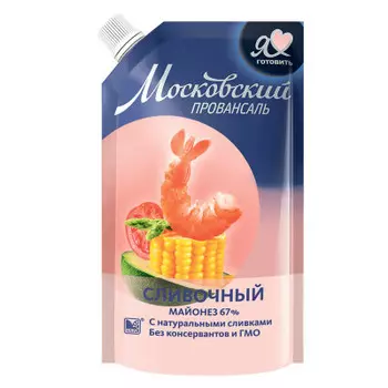 Майонез московский провансаль 600мл сливочный дой-пак