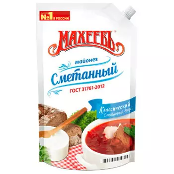 Майонез сметанный Махеев 800г 50,5% Doy-Pack