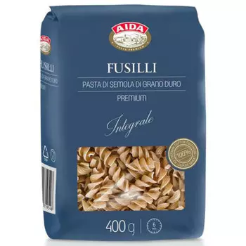 Макароны аида 400 г цельнозерновые спираль