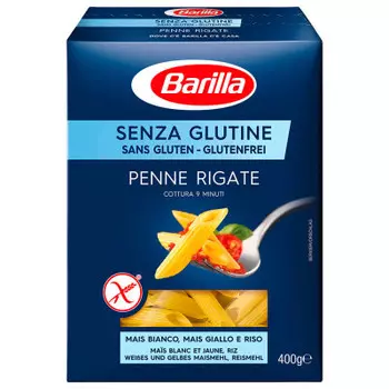 Макароны барилла 400 г пене ригане без глютена