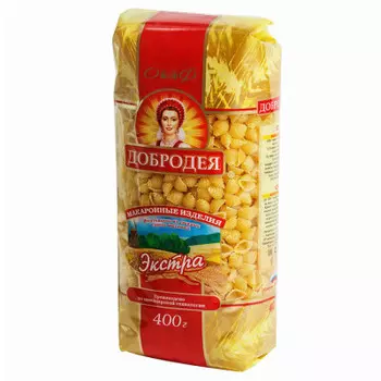 Макароны добродея 400 г ракушки