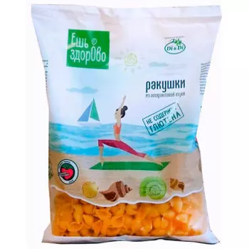 Макароны ешь здорово 250 г ракушки безглютеновые