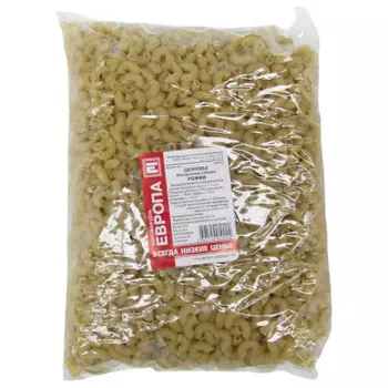 Макароны Европа рожки 900г