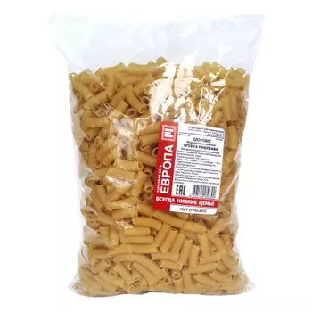 Макароны Европа трубка рифленая 900г