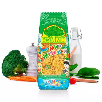 Макароны кэмми 250 г мир джунглей детские