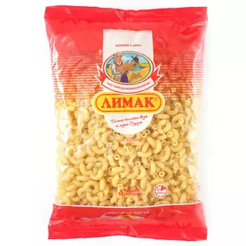 Макароны лимак а 450 г рожки