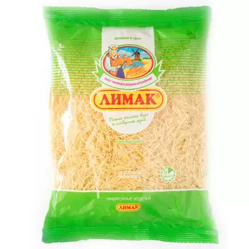 Макароны лимак а 450г вермишель суповая