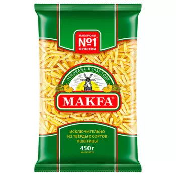 Макароны MAKFA 450г лапша короткая