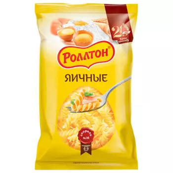 Макароны Роллтон 400г яичные спирали