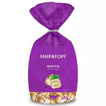Манты мираторг 800г по восточному