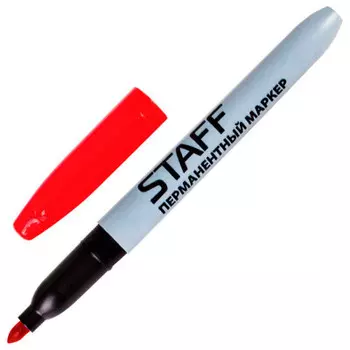 Маркер перманентный STAFF красный 151235
