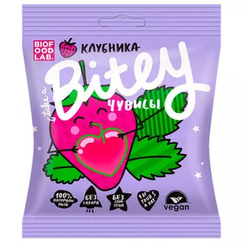 Мармелад Bitey чувисы 20г клубника