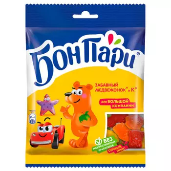 Мармелад жевательный Бон Пари 120г забавный медвежонок и ко Nestle