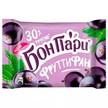 Мармелад жевательный БонПари 42г черная смородина