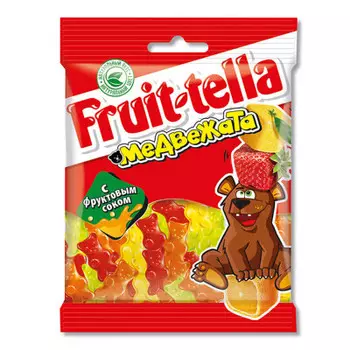 Мармелад жевательный Fruittella 70г медвежата