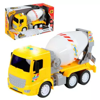 Машина авто драйв автомиксер инерц на батарейках свет/звук