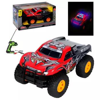 Машина автодрайв 1:16, 4 монстр-трак с 3 d подсветкой корпуса р/у 4 канала с аккумулятором к jb11685