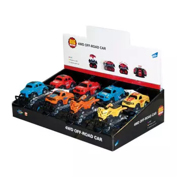 Машина биг моторс внедорожник 4 wd в ассортименте инерц 806 в