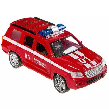 Машина пласт джип пожарной охраны 01 с мигалкой открыв двери