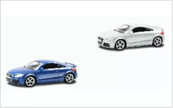 Машина pмз сити 1:43 ауди tt coupe синий/белый