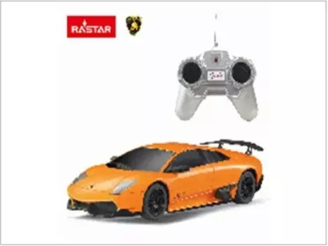 Машина растар 1:24 murcielago lp670-4 оранжевый р/у