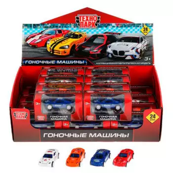 Машина технопарк 7 см гоночная инерц металл ассорти 306876