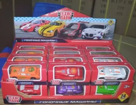 Машина технопарк гоночные машины 7.5 см в ассортименте металл 260220