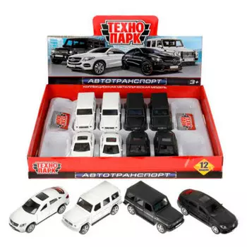 Машина технопарк мерседес бенц металл ассорти 312468