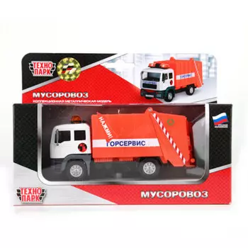 Машина технопарк мусоровоз свет/звук инерц ct-1223g