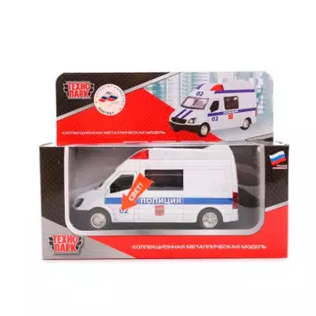 Машина технопарк полицейский фургон свет fy5058