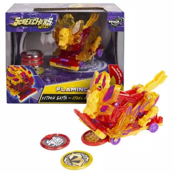 Машина-трансформер дикие скричеры флэйминг лайон