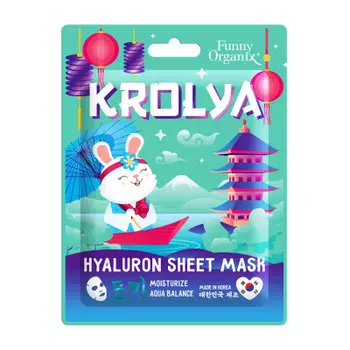 Маска для лица фанни органикс 25 г гиалуроновая увлажняющая на тканевой основе