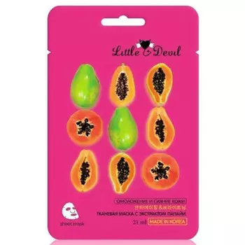 Маска для лица литлл девил антивозрастная с экстрактом папайи