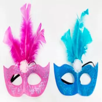 Маска-очки с перьями 159