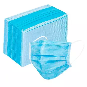 Маски защитные 50шт одноразовые