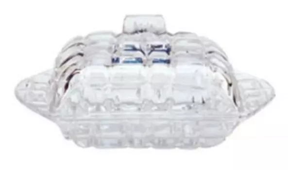 Масленка с крышкой романс п/у стекло bd1179 gcl