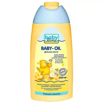 Масло BabyLine 250мл с миндальным маслом, ромашкой, масло жожоба