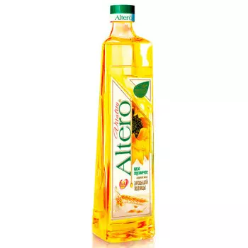 Масло подсолнечное Altero 810мл с добавлением масла зародышей пшеницы