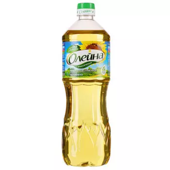 Масло подсолнечное Олейна классическое рафинированное дезодорированное 1л