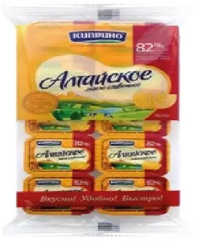 Масло сливочное алтайское 10 г*10 шт 82% киприно